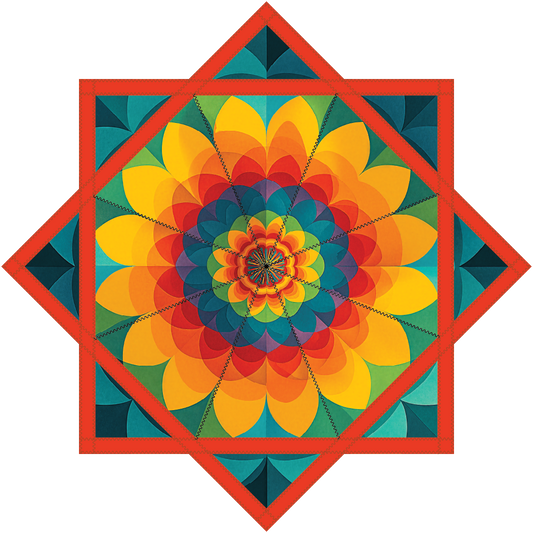 Traditional Flower and Spiral – Jumbo 48" FlowStar (Ready To Ship)