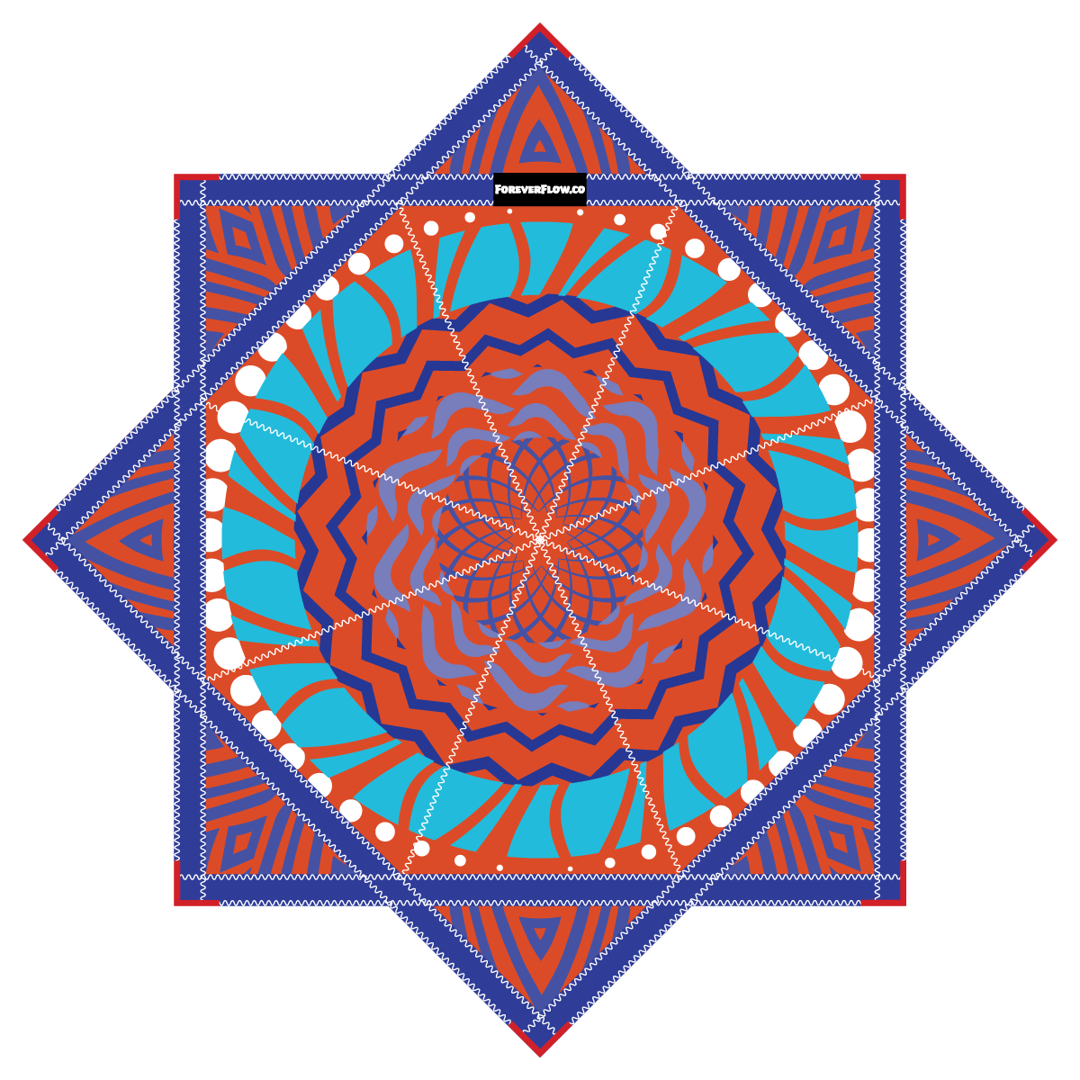 Tranquil Reset – Mini FlowStar 24" (Ready To Ship)