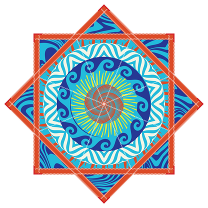 Tranquil Reset – Mini FlowStar 24" (Ready To Ship)
