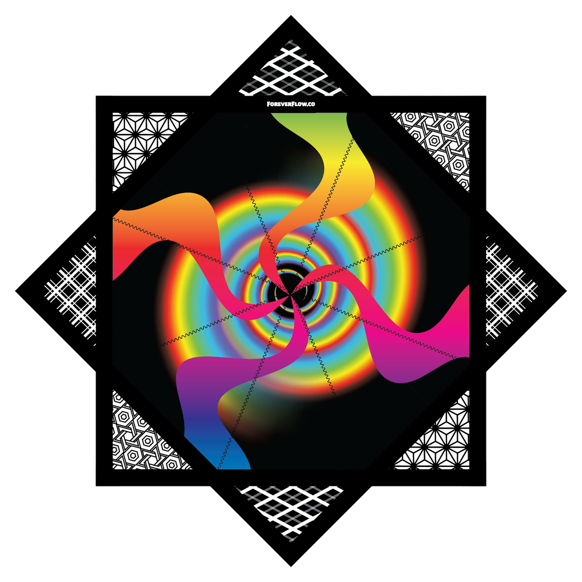 Wavy World – Mini FlowStar 24" (Ready To Ship)