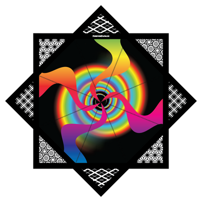Wavy World – Mini FlowStar 24" (Ready To Ship)